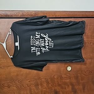 Women's 3x black tee